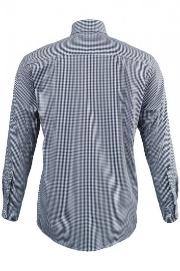 JP1880 722859 Hosszú ujjú kockás ing Fekete - Ingek - Ingek 2XL-10XL