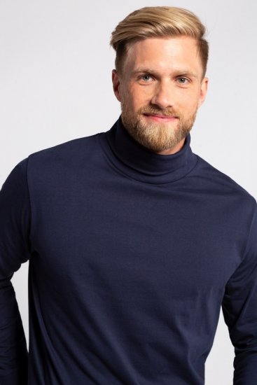 JP1880 723303 Hosszú ujjú garbó Sötétkék - Pulóverek & kapucnis pulóverek - Pulóverek & Kapucnis pulóver 2XL-12XL