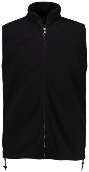 JP1880 723305 Polár mellény állógallérral Fekete - Kabátok - Nagyméretű Kabátok - 2XL-8XL