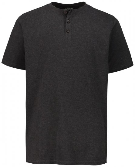 JP1880 726695 Henley póló Sötétszürke - Pólók - Nagyméretű pólók - 2XL-14XL