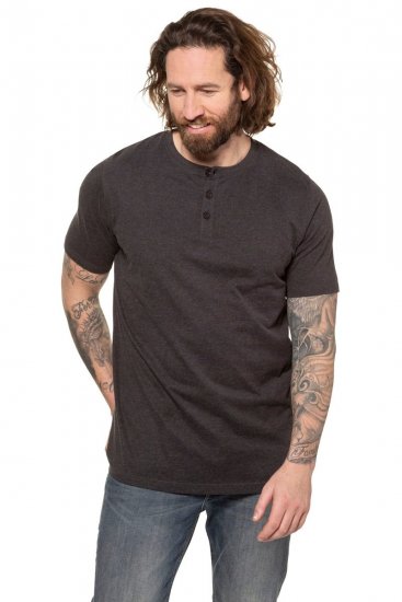 JP1880 726695 Henley póló Sötétszürke - Pólók - Nagyméretű pólók - 2XL-14XL