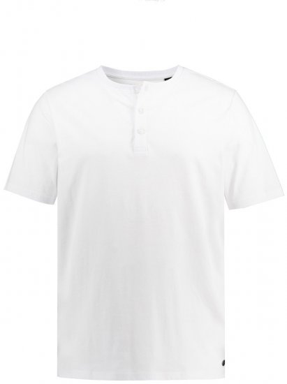 JP1880 726695 Henley póló Fehér - Pólók - Nagyméretű pólók - 2XL-14XL