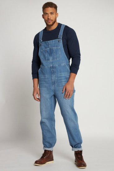JP1880 Dungarees Denim Adjustable Straps Blue - Farmer & nadrág - Farmer és nadrág - W40-W70