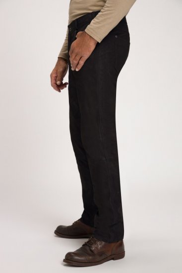 JP1880 Leather Pants Regular Fit Buffalo Nubuck Black - Farmer & nadrág - Farmer és nadrág - W40-W70