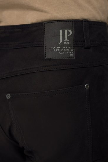JP1880 Leather Pants Regular Fit Buffalo Nubuck Black - Farmer & nadrág - Farmer és nadrág - W40-W70