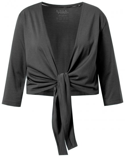 Ulla Popken 794514 Megkötős jersey bolero Antracit - Bolerók - 