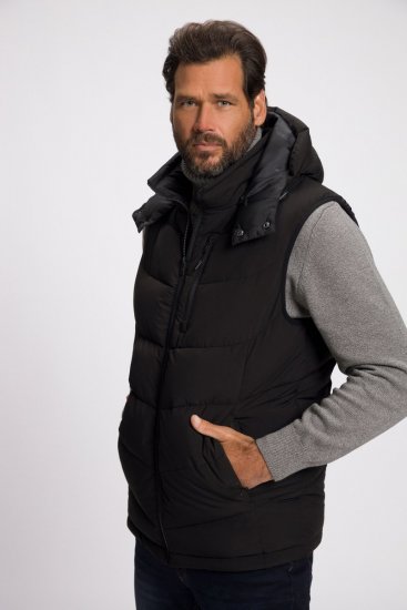 JP1880 Quilted Gilet DownTouch Padding Black - Kabátok - Nagyméretű Kabátok - 2XL-8XL