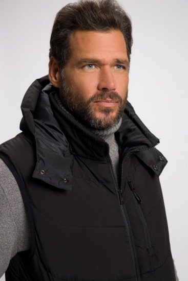 JP1880 Quilted Gilet DownTouch Padding Black - Kabátok - Nagyméretű Kabátok - 2XL-8XL