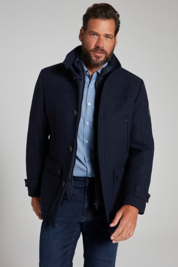 JP1880 Jacket Water-repellent Herringbone Insert Navy - Kabátok - Nagyméretű Kabátok - 2XL-8XL