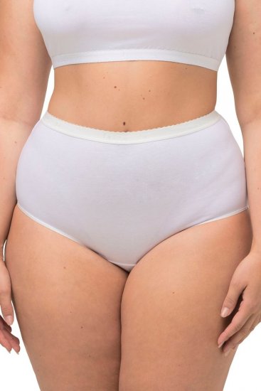 Ulla Popken 795269 Alsók magas derékkal 3 db Fehér - Alsók - 