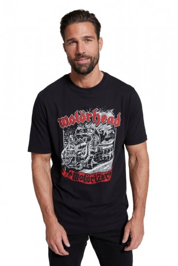 JP1880 Motörhead Graphic Band T-Shirt Black - Pólók - Nagyméretű pólók - 2XL-14XL