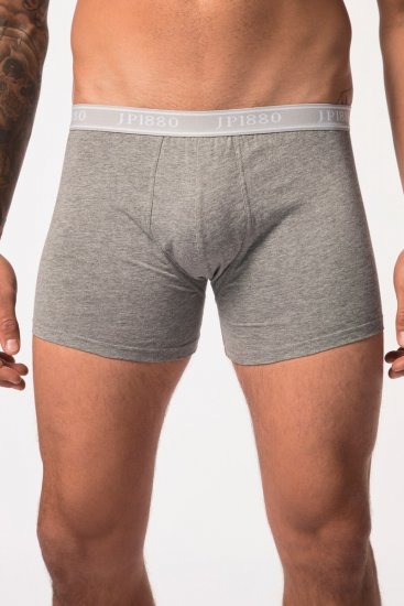 JP1880 Boxershorts Flexnamic OEKO-TEX Mid 2-Pack Grey/Off-White - Alsónemű & strandruhák - Nagyméretű Alsónemű 2XL-8XL