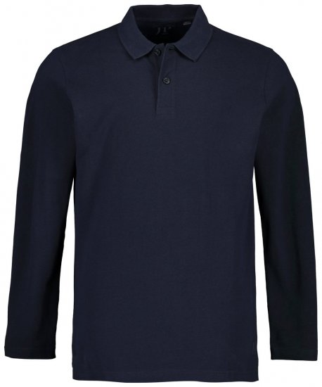 JP1880 799230 Hosszú ujjú galléros póló Sötétkék - Pólóingek - Galléros Pólók 2XL-8XL - Pólóingek 2XL-8XL