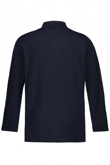 JP1880 799230 Hosszú ujjú galléros póló Sötétkék - Pólóingek - Galléros Pólók 2XL-8XL - Pólóingek 2XL-8XL