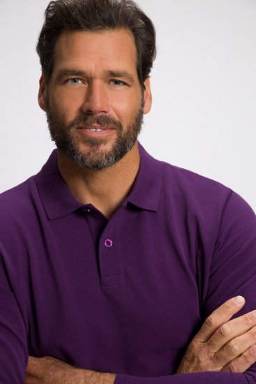 JP1880 Polo Shirt Long Sleeve Pique Purple - Pólóingek - Galléros Pólók 2XL-8XL - Pólóingek 2XL-8XL