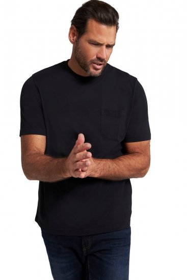 JP1880 799997 Póló mellzsebbel Fekete - Pólók - Nagyméretű pólók - 2XL-14XL