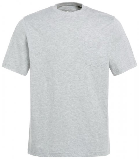 JP1880 799997 Póló mellzsebbel Szürke melírozott - Pólók - Nagyméretű pólók - 2XL-14XL
