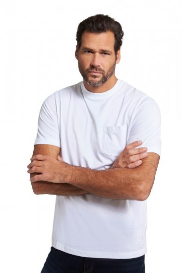 JP1880 799997 Póló mellzsebbel Fehér - Pólók - Nagyméretű pólók - 2XL-14XL