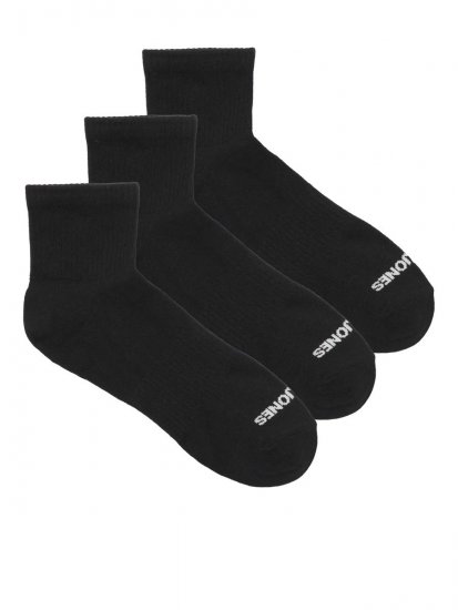 Jack & Jones Luca Teniszzoknik Fekete 3-pack - Alsónemű & strandruhák - Nagyméretű Alsónemű 2XL-8XL