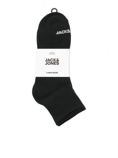 Jack & Jones Luca Teniszzoknik Fekete 3-pack - Alsónemű & strandruhák - Nagyméretű Alsónemű 2XL-8XL