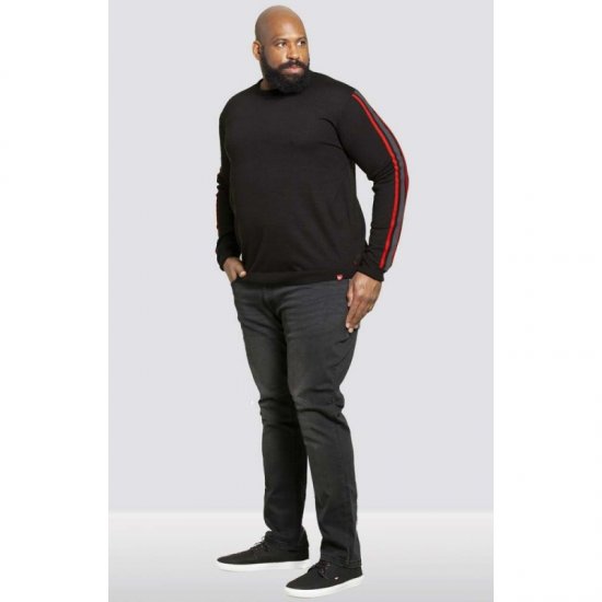 D555 Orlando Sweater Black - Pulóverek & kapucnis pulóverek - Pulóverek & Kapucnis pulóver 2XL-12XL