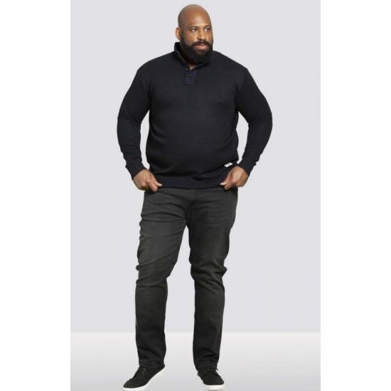 D555 Zane Sweater Navy - Pulóverek & kapucnis pulóverek - Pulóverek & Kapucnis pulóver 2XL-12XL
