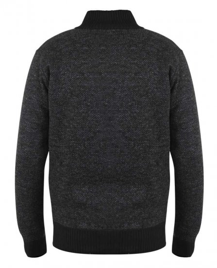 D555 Cavendish Black Jumper With Bonded Fleece Lining And Pocket - Pulóverek & kapucnis pulóverek - Pulóverek & Kapucnis pulóver 2XL-12XL