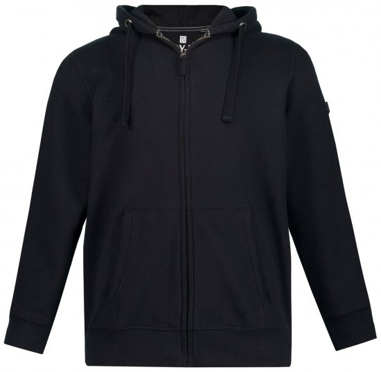 Jay-Pi 804164 Kapucnis pulóver cipzárral Fekete - Pulóverek & kapucnis pulóverek - Pulóverek & Kapucnis pulóver 2XL-12XL
