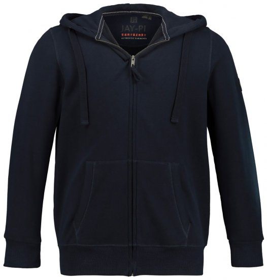 Jay-Pi 804164 Kapucnis pulóver cipzárral Sötétkék - Pulóverek & kapucnis pulóverek - Pulóverek & Kapucnis pulóver 2XL-12XL