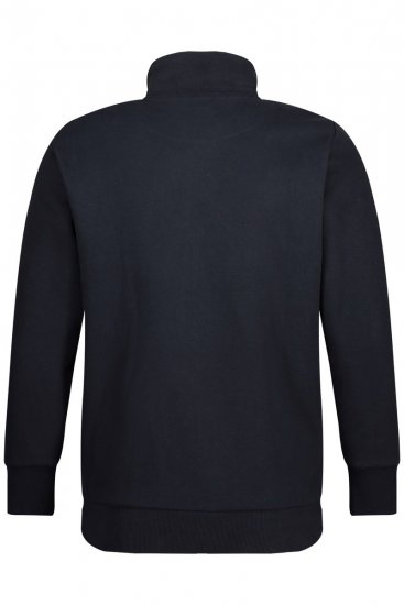 Jay-Pi 804180 Cipzáras pulóver állógallérral Sötétkék - Pulóverek & kapucnis pulóverek - Pulóverek & Kapucnis pulóver 2XL-12XL