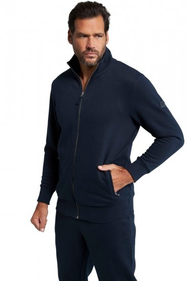 Jay-Pi 804180 Cipzáras pulóver állógallérral Sötétkék - Pulóverek & kapucnis pulóverek - Pulóverek & Kapucnis pulóver 2XL-12XL