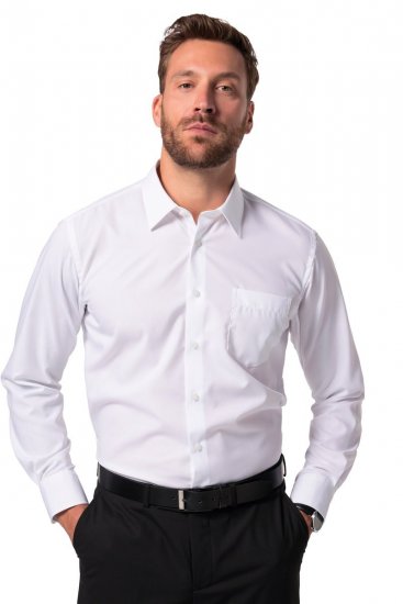 JP1880 804890 Vasalásmentes üzleti ing hosszú ujjú Fehér - Ingek - Ingek 2XL-10XL