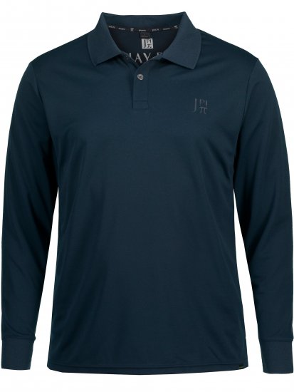 JP1880 Jay-Pi QuickDry Long Sleeve Golf Polo Shirt Navy Blue - Sportruházat - Nagyméretű Sportruházat 2XL-10XL