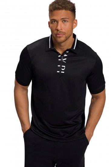 JP1880 Jay-Pi Golf Polo Shirt Black - Sportruházat - Nagyméretű Sportruházat 2XL-10XL