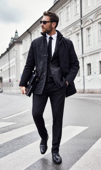 JP1880 Kelto Flexnamic Business Suit Black - Öltönyök - Nagyméretű öltönyök