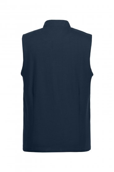 JP1880 Mottled Stretch Knit Stand-up Collar Vest Navy Blue - Kabátok - Nagyméretű Kabátok - 2XL-8XL