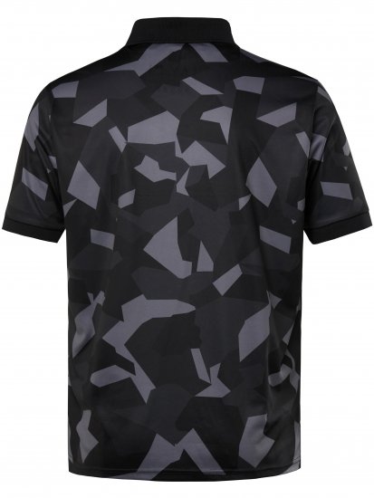 Jay-Pi QuickDry Golf Polo Shirt Camouflage Black - Sportruházat - Nagyméretű Sportruházat 2XL-10XL