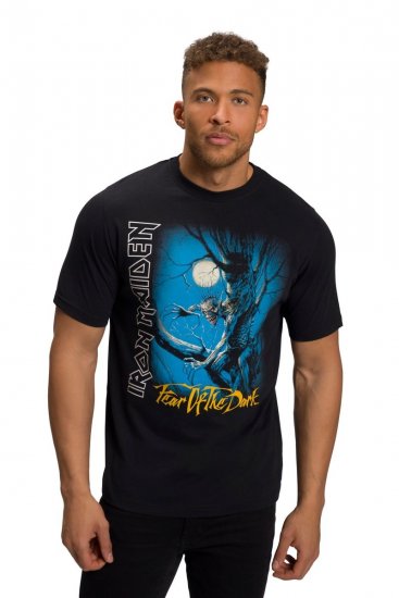 JP1880 Iron Maiden Graphic Comfort Fit Band T-Shirt Black - Pólók - Nagyméretű pólók - 2XL-14XL