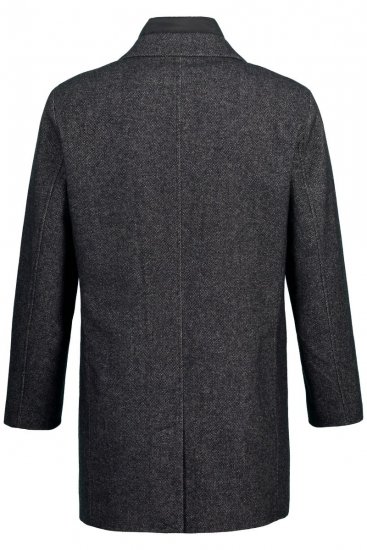 JP1880 Coat Wool Blend Quilted Insert Black - Kabátok - Nagyméretű Kabátok - 2XL-8XL