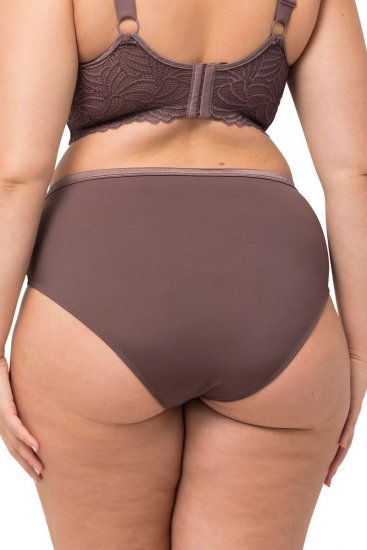 Ulla Popken 811602 Alsók csipkével Barna - Alsók - 