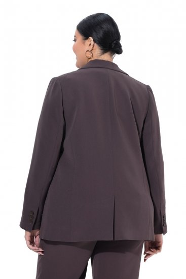 Ulla Popken 811944 Klasszikus blézer Mahagóni barna - Blézerek - Blézerek plus size méretben nőknek