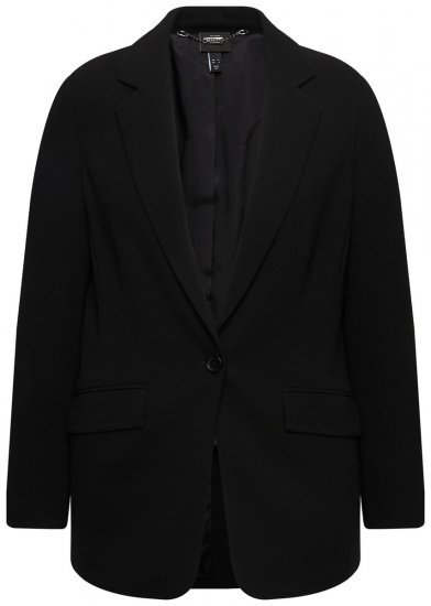 Ulla Popken 811944 Klasszikus blézer Fekete - Blézerek - Blézerek plus size méretben nőknek
