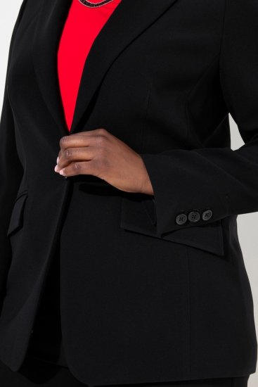 Ulla Popken 811944 Klasszikus blézer Fekete - Blézerek - Blézerek plus size méretben nőknek
