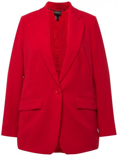 Ulla Popken 811944 Klasszikus blézer Piros - Blézerek - Blézerek plus size méretben nőknek