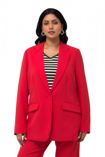 Ulla Popken 811944 Klasszikus blézer Piros - Blézerek - Blézerek plus size méretben nőknek