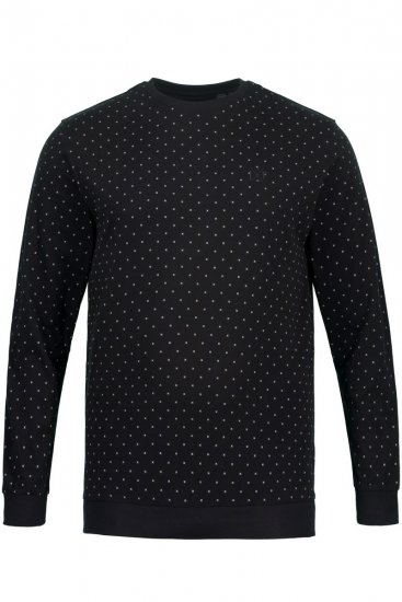 JP1880 Two-piece Pyjamas Long Sleeve and Long Trousers Black - Alsónemű & strandruhák - Nagyméretű Alsónemű 2XL-8XL