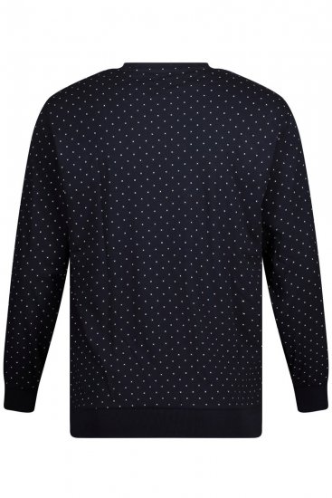 JP1880 Pyjamas Two-piece Long Sleeve and Long Trousers Navy - Alsónemű & strandruhák - Nagyméretű Alsónemű 2XL-8XL