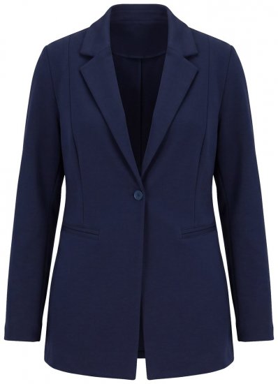 Ulla Popken 812754 Punto di Roma jersey blézer Sötétkék - Blézerek - Blézerek plus size méretben nőknek