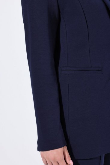 Ulla Popken 812754 Punto di Roma jersey blézer Sötétkék - Blézerek - Blézerek plus size méretben nőknek
