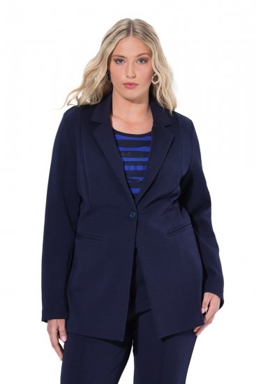 Ulla Popken 812754 Punto di Roma jersey blézer Sötétkék - Blézerek - Blézerek plus size méretben nőknek